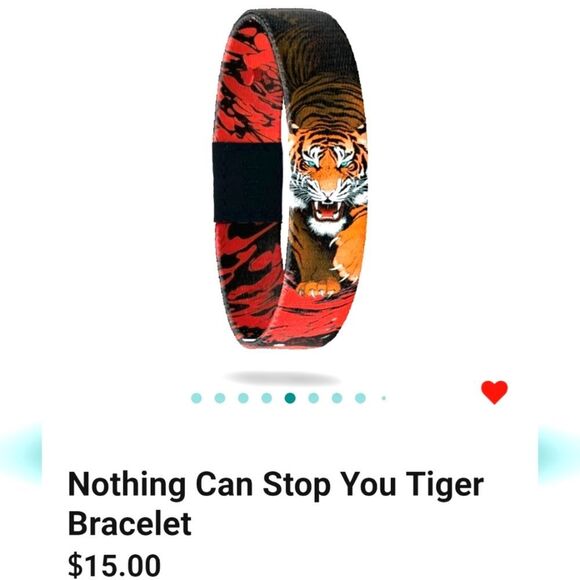 ZOX "NOTHING CAN STOP YOU" #914 INTERACTIVE RED TIGER COLLECTIBLE WRISTBAND - Picture 7 of 8